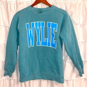 Comfort Colors | Wylie Crewneck | Teal, Light Blue | Women’s Small